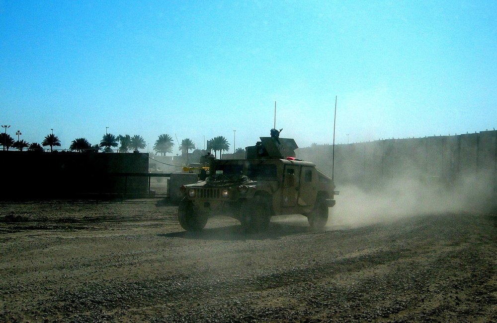 2nd Brigade, 3rd Infantry Division Convoy Returns to Forward Operating Base Loyalty After Mission in Eastern Baghdad