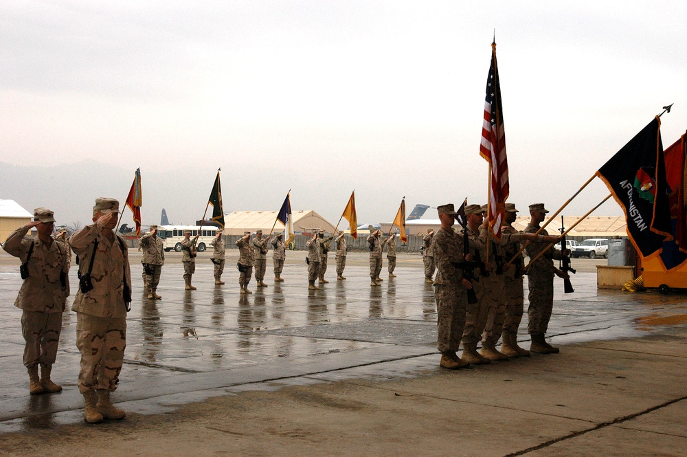 Army Col. Stackpole Presides Over Transfer of Authority in Afghanistan