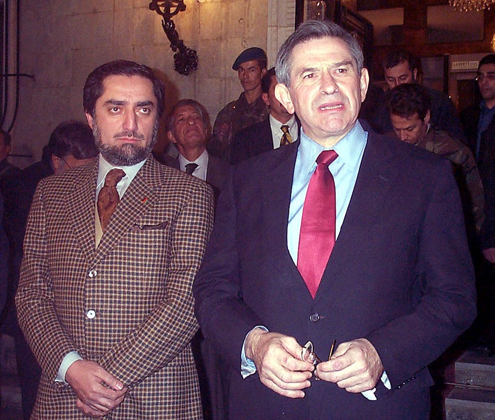 U.S. and Afghan Officials Meet at Presidential Palace