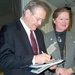 Rumsfeld Autographs Vanity Fair Photo for Florida Businesswoman