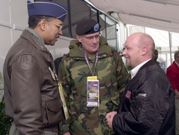 National Guard Leaders Meet Stock Car Driver Ahead of Daytona Race
