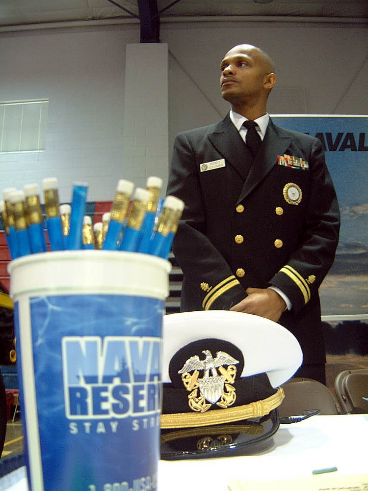Naval Reserve Officer Speaks at African-American History Month Expo