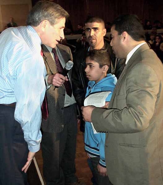 Boy Injured by Saddam Hussein's Soldiers Meets Deputy Defense Secretary