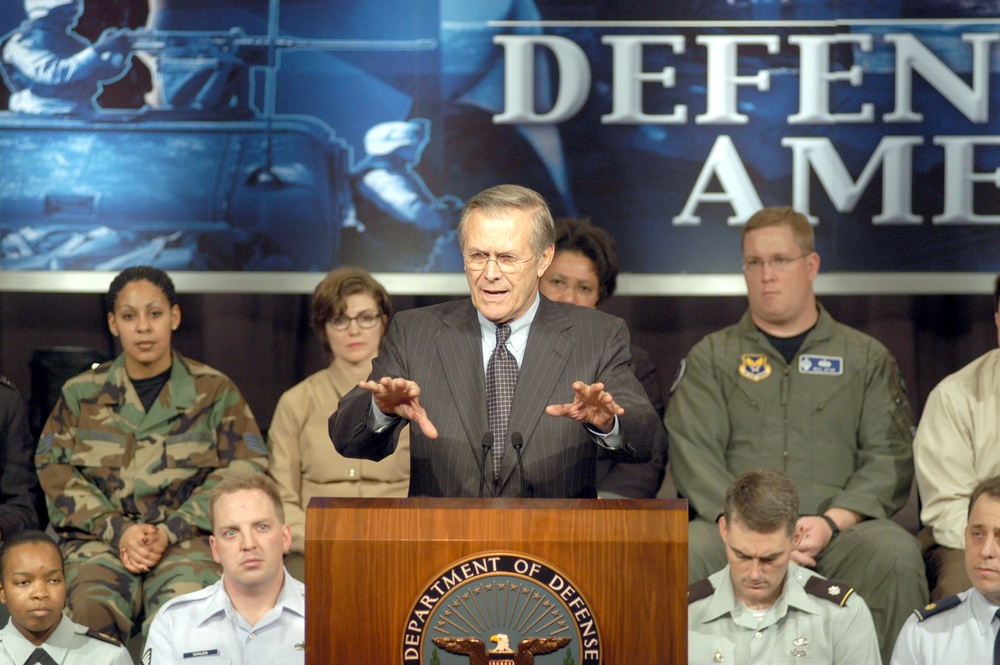 DVIDS - News - Rumsfeld: DoD Transformation Still on Track