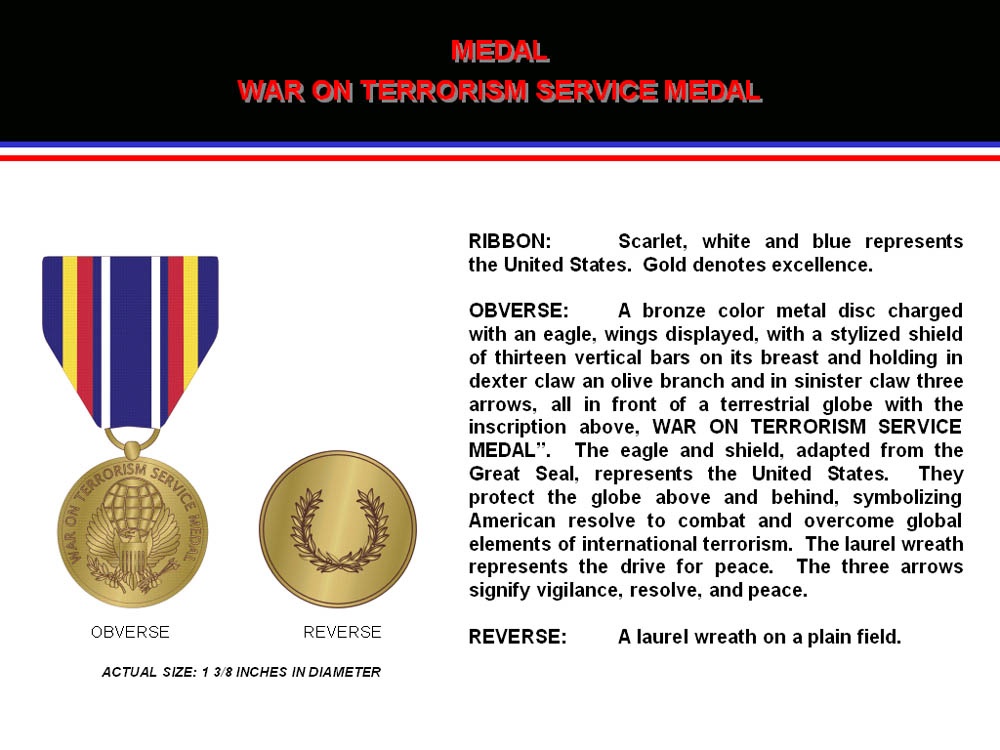 Global War on Terrorism Service Medal Unveiled