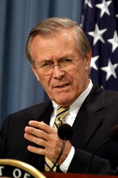 Rumsfeld, Myers Brief Reporters on Progress of Iraq War