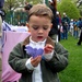 Toddler Ponders Marshmallow Bunny at White House Easter Egg Roll