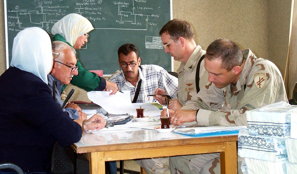 U.S. Military Provides Emergency Funds to Iraqi Electrical Workers