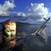 Navy SEAL Partially Camouflaged in Water at Andersen Air Force Base, Guam