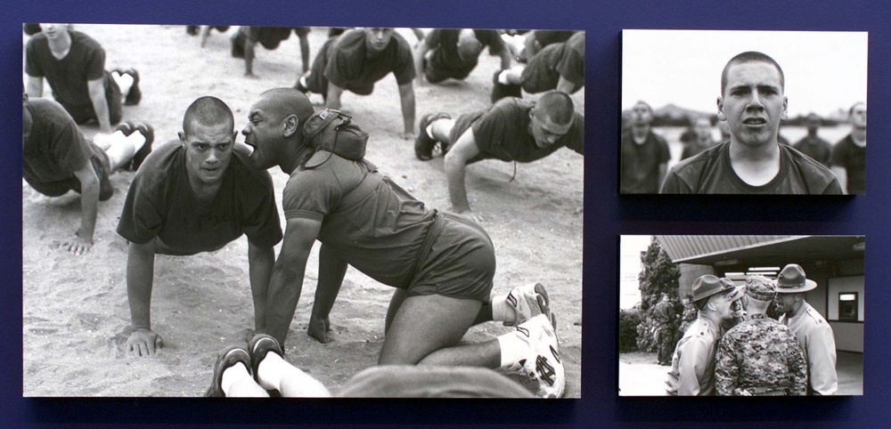Marine Drill Sergeant Pushes Recruit to Limits in Boot Camp