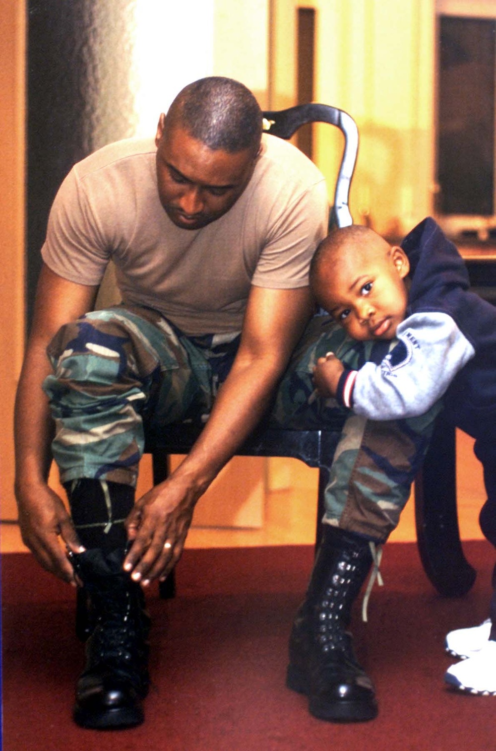 Soldier's Reunion: 2-Year-Old Embraces Dad Returning from Deployment