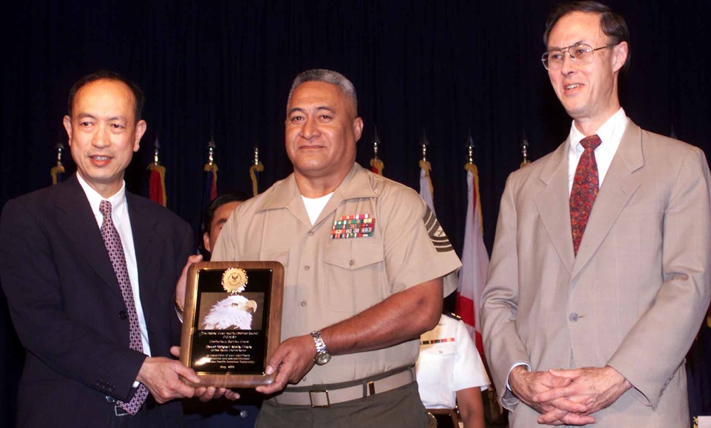 Marine Corps Master Sgt. Honored for Meritorious Service