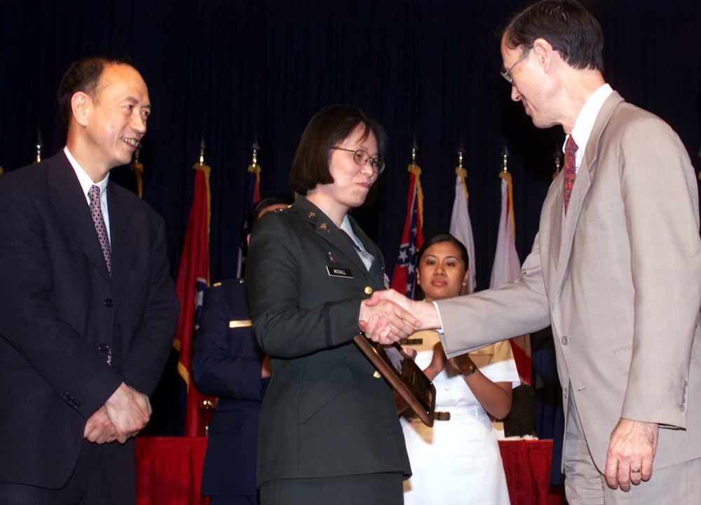 Army Capt. HengMo McCall Honored with FAPAC Military Meritorious Service Award