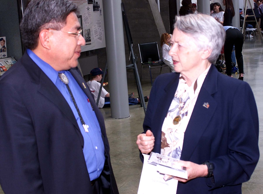 Native American, Military Leaders Celebrate Women's Memorial Exhibit