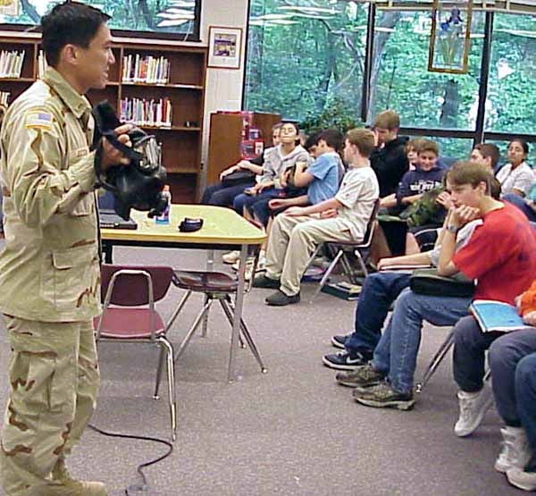 Engineer Battalion Shares Afghanistan Experiences with Students