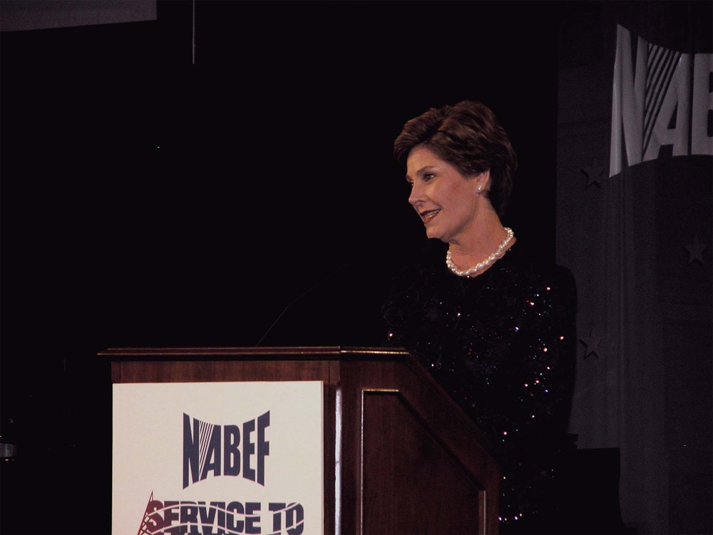 First Lady Praises Military's Courage and Resolve