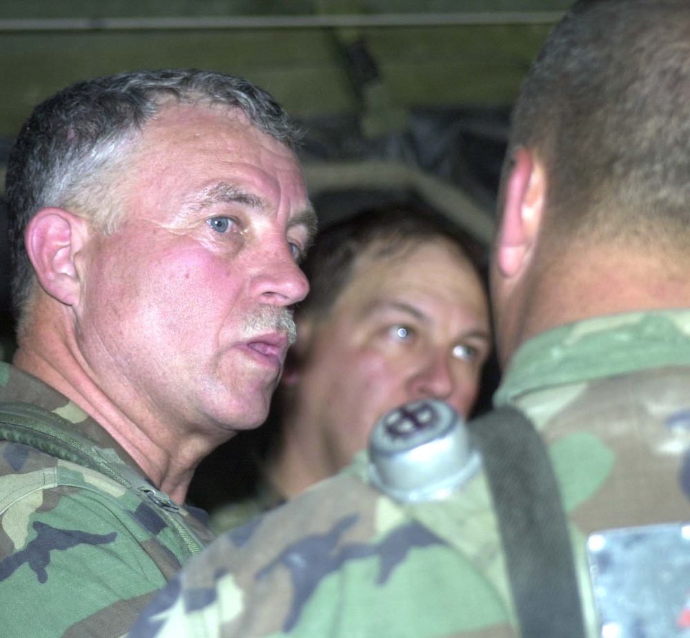 North Carolina Air National Guard Commander Observes Army Guard Training at National Training Center