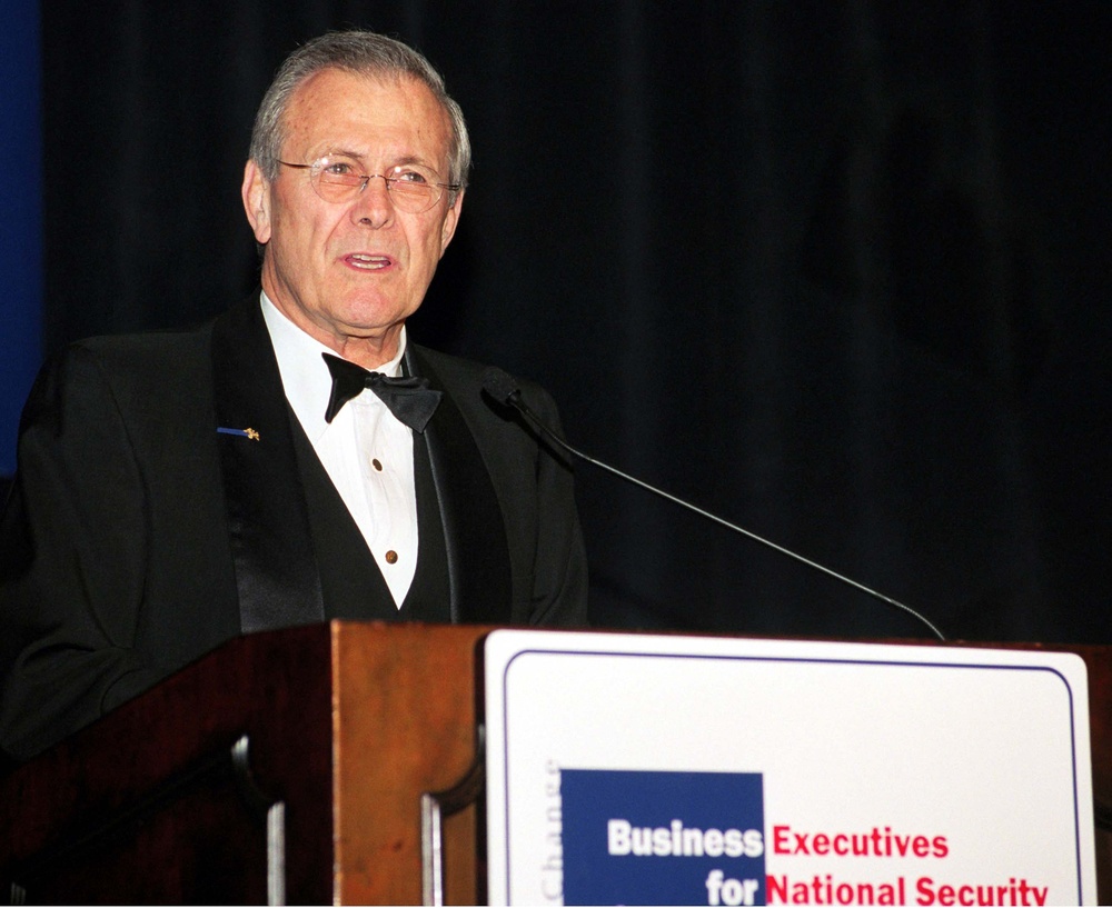 Rumsfeld Addresses Business Leaders at Eisenhower Award Dinner