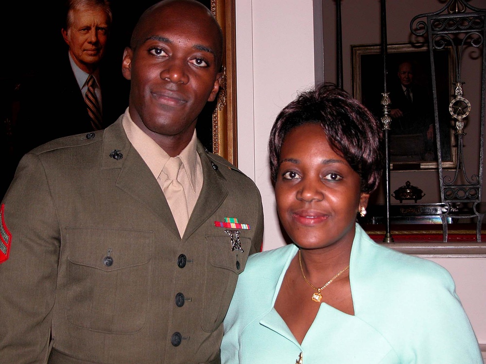 Marine Cpl. Reunites with Sister at White House Ceremony