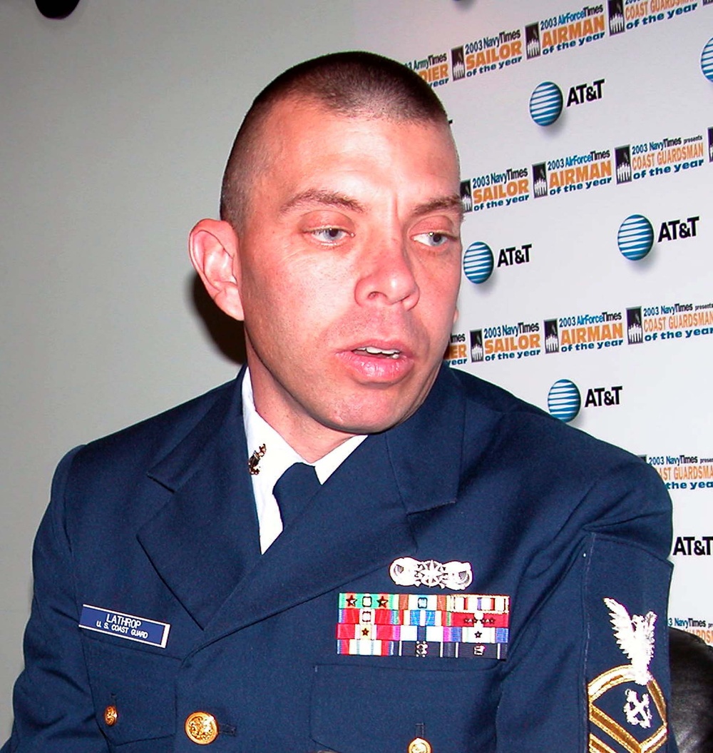 Coast Guard Chief Petty Officer Honored for Charity Work, Training Initiatives