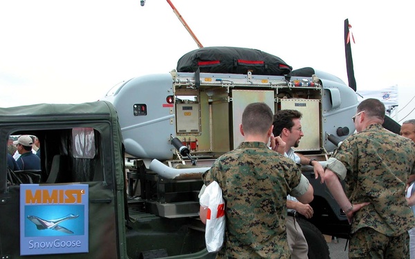 Company Rep Showcases SnowGoose UAV to Marines at Patuxent River