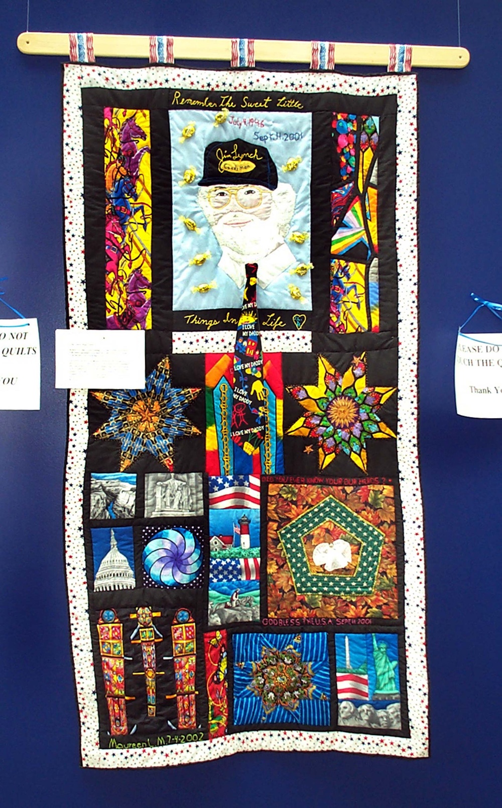 Quilt Made From Victim's Ties Honors Pentagon Attack Victim