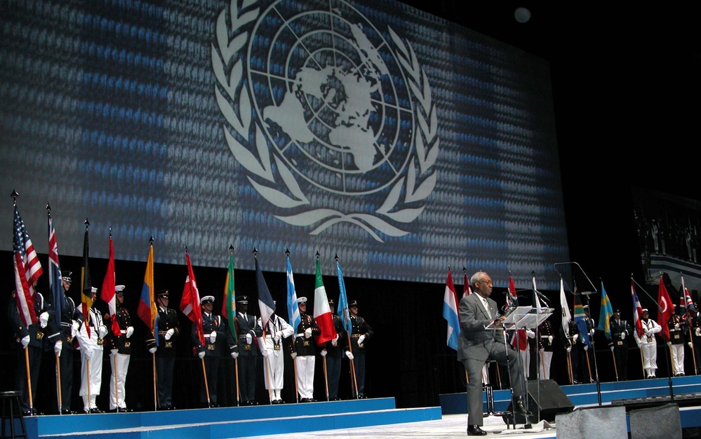 Korean War Veteran James McEachin Reads Narrative at MCI Center Salute