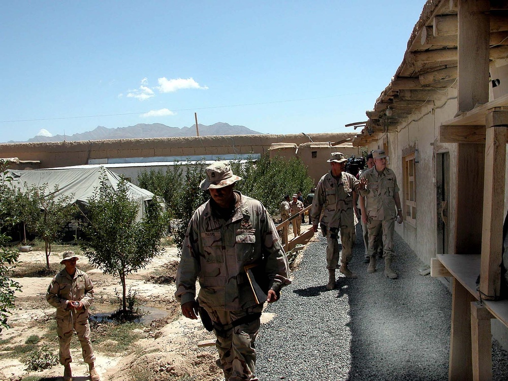 Army Lt. Col. Briefs Joint Chiefs Chairman on Afghan Reconstruction Efforts