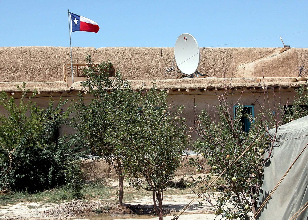 Texas Flag Flies Over Provincial Reconstruction Team in Afghanistan