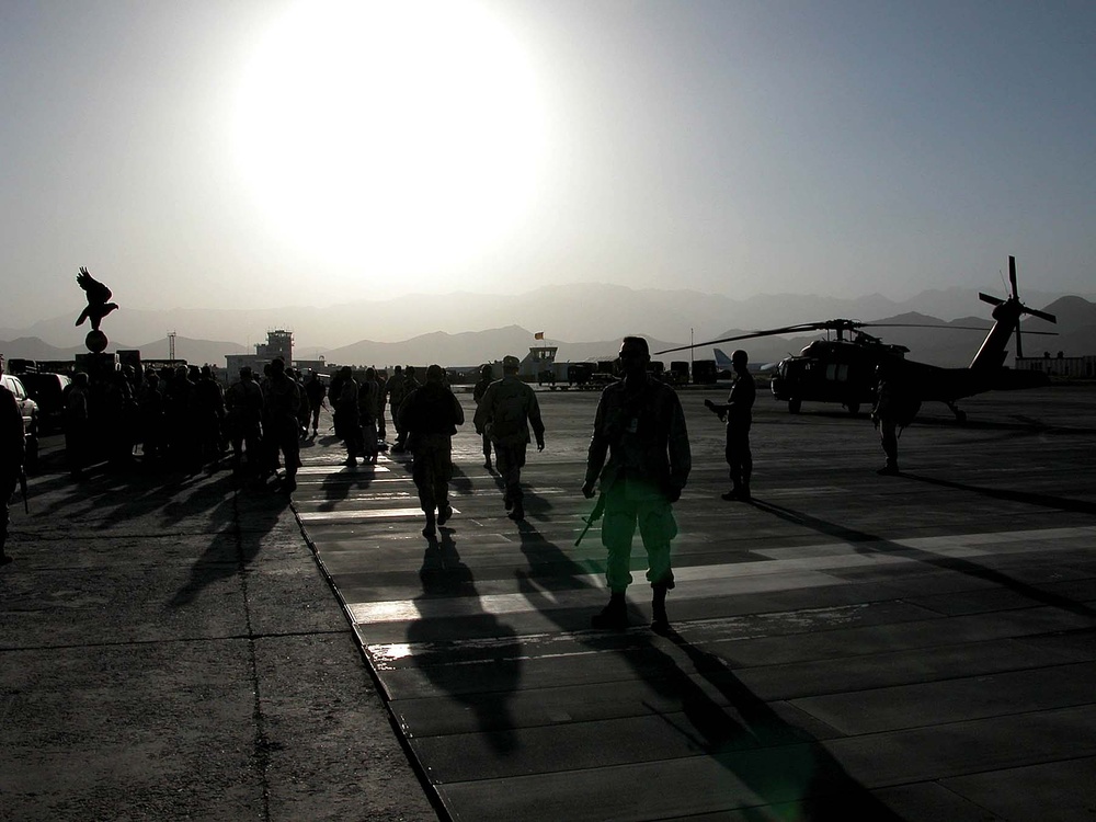 Joint Chiefs Chairman Visits Troops at Bagram Air Base in Afghanistan