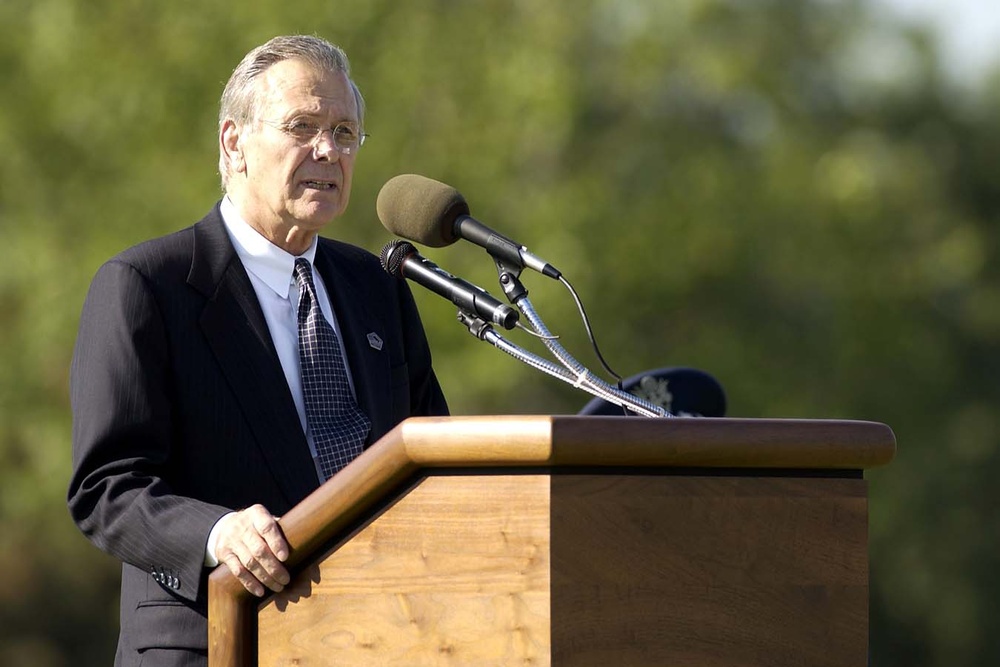 Rumsfeld Honors 9/11 Heroes at Arlington National Cemetery