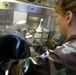 Air Force Officer Conducts Chemical and Biological Analysis During WMD Exercise