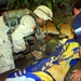 U.S. Soldier Checks on Injured After Attack on Baghdad Hotel