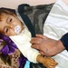 Iraqi Mother Comforts Sick Child at Newly Opened Sinjar Hospital