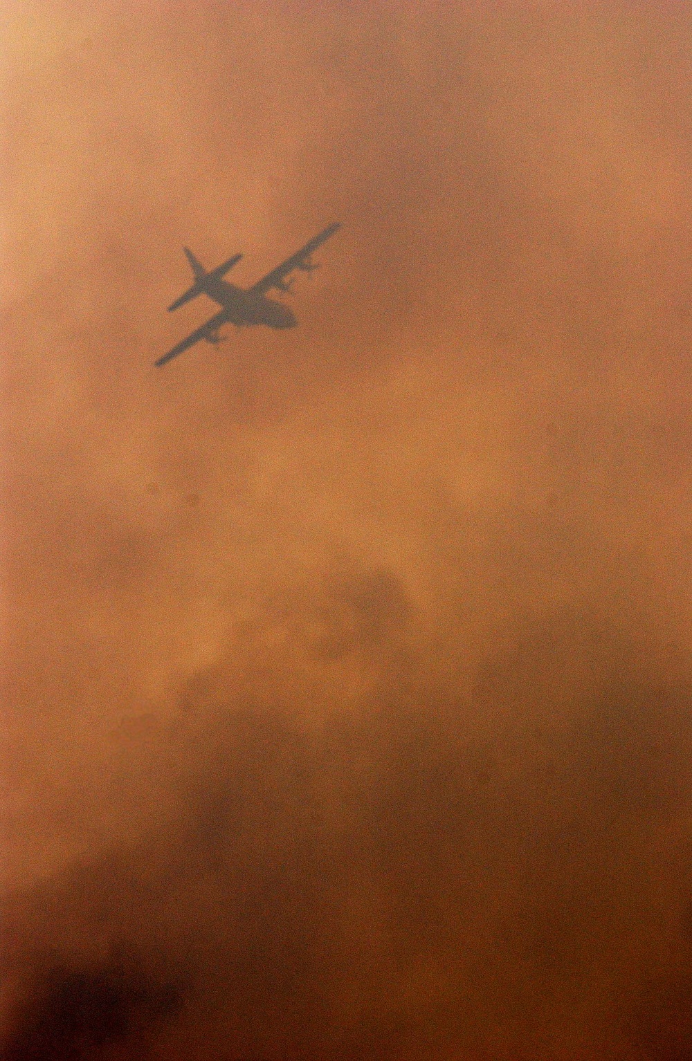 C-130 Drops Fire Retardant on Simi Valley Blaze