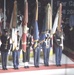 U.S. Armed Forces Joint Color Guard Presents Colors as Navy Musician Sings National Anthem at Capitals Game