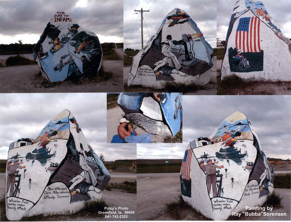 Iowa 'Patriotic Rock' Honors Pearl Harbor Veterans