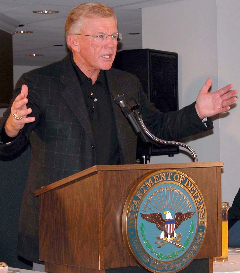 Former Redskins Coach Joe Gibbs Speaks at Pentagon Prayer Breakfast
