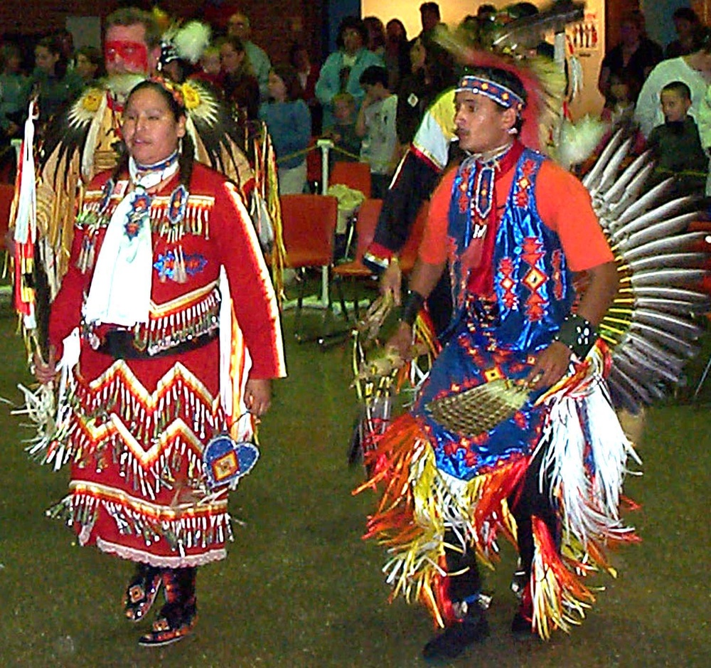 Native American Dancers Celebrate Veterans Powwow