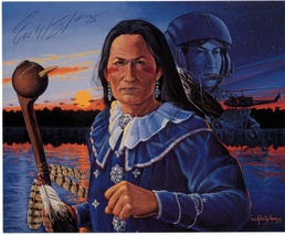 Oklahoma National Guard Major Depicted as Seneca Warrior in Painting