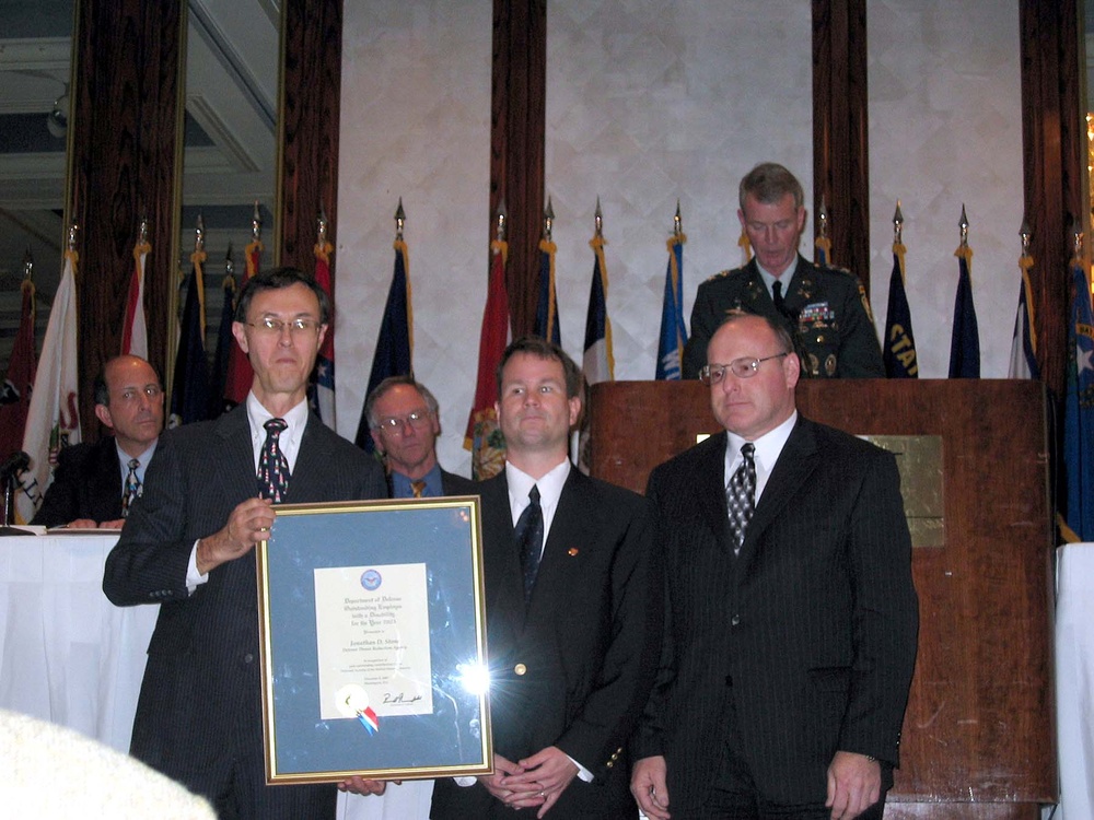 Disabled Defense Employee Honored for Outstanding Work