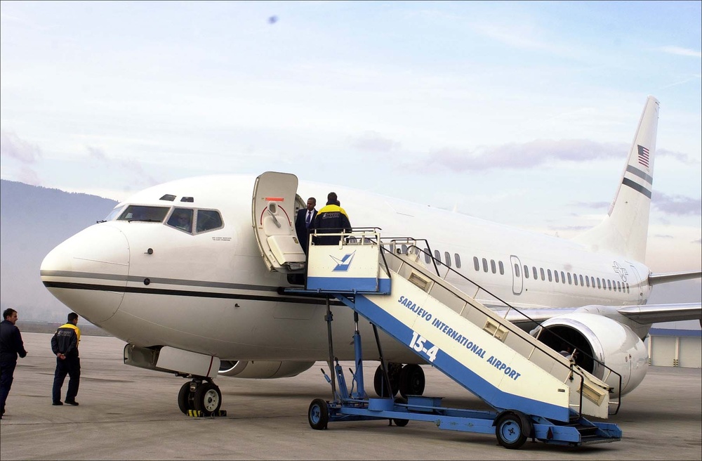 Bosnian Capital Hosts D.C. Air National Guard's New Boeing 737 Airplanes