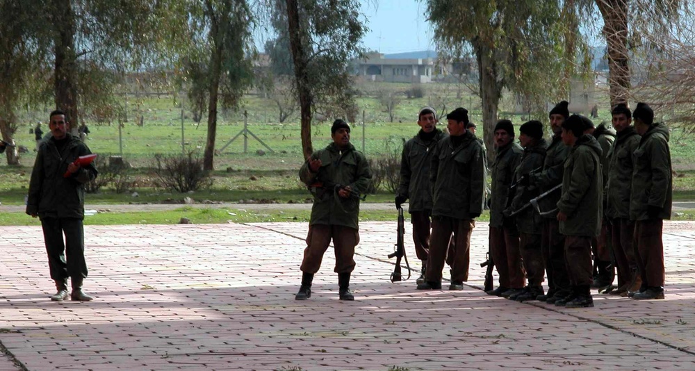 Iraqi Civil Defense Corps Prepares for Wolfowitz Visit Near Mosul