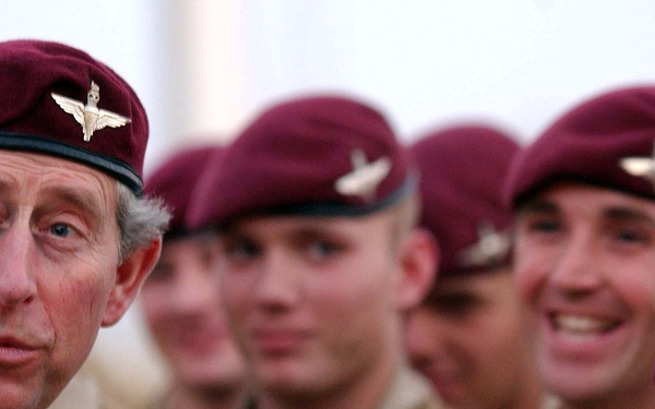Prince Charles Visits British Troops in Basra, Iraq