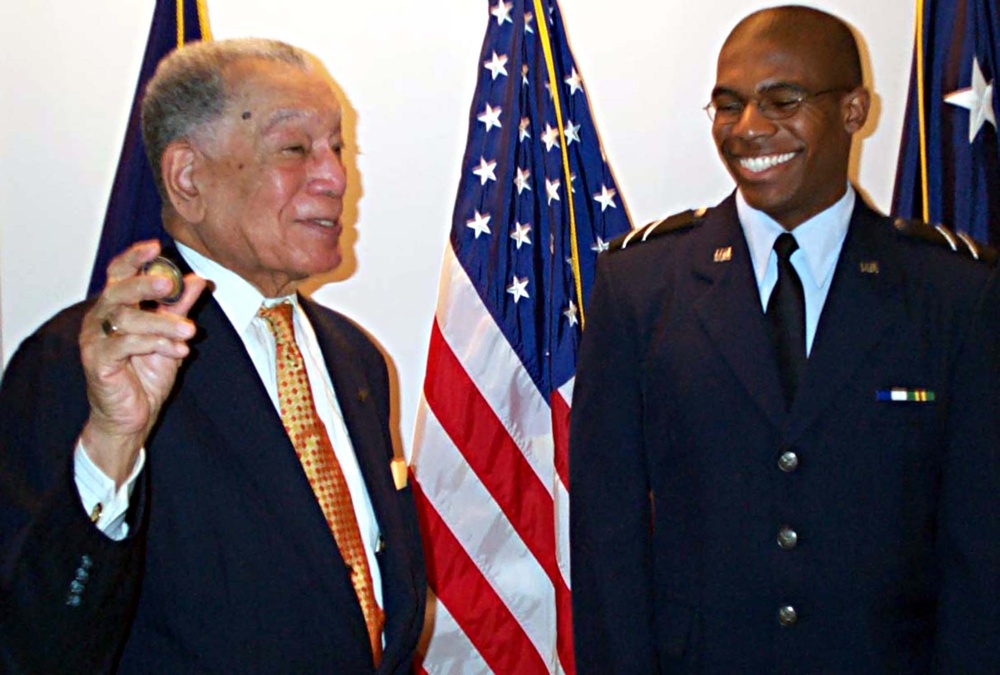 Tuskegee Airman Honored at Black History Month Ceremony