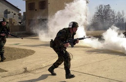 National Guard Artillery Soldiers Train as Military Police in Urban Combat
