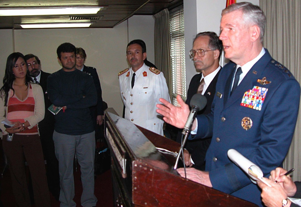 Gen. Myers Promotes Military Ties in South America Visit