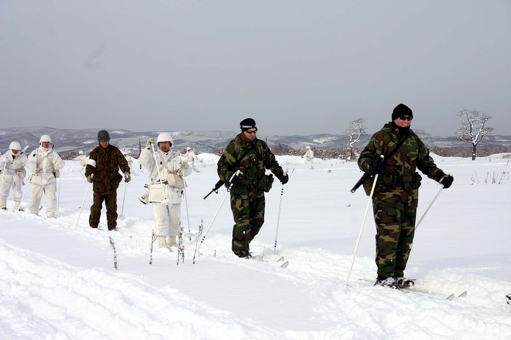 Maryland National Guard Troops Traverse Snowy Northern Japan