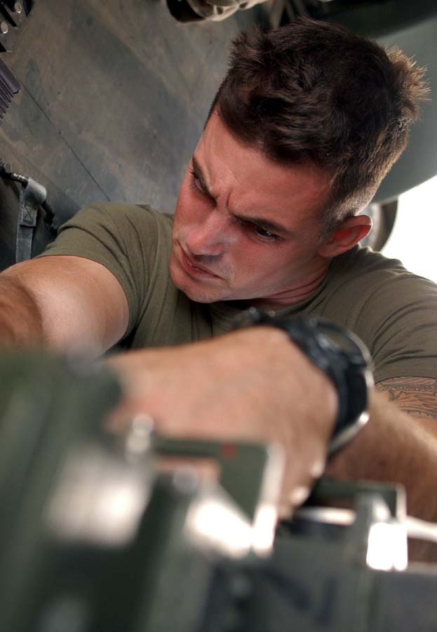 Marine Corps Sergeant Maintains Communications Equipment in Afghanistan