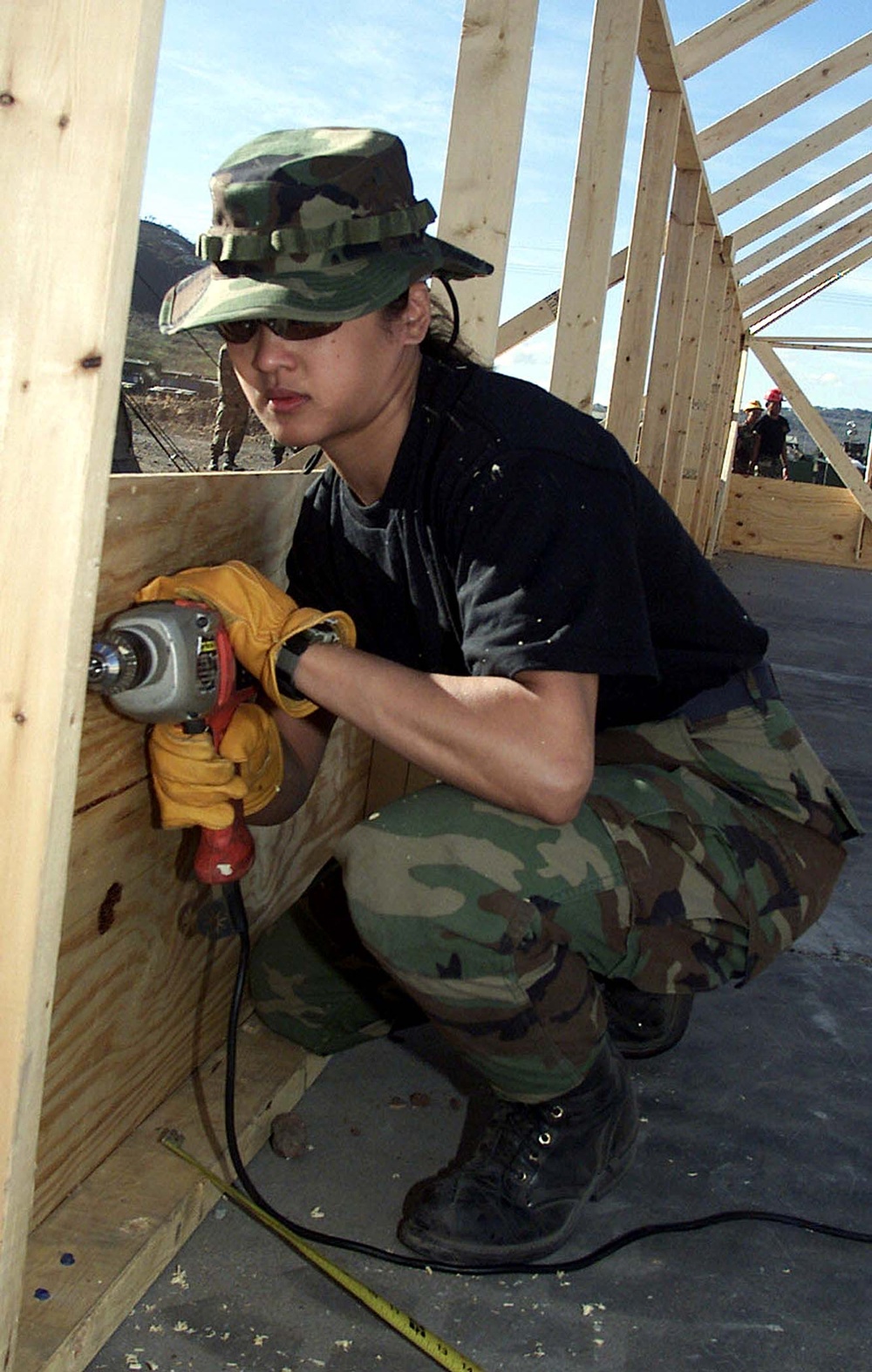 Air Force Reservist Helps Build Dining Facility in Guatemala